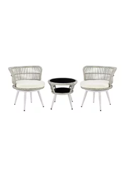Hot Sale 🧨 Manhattan Comfort Monaco Patio 2- Person Seating Group with End Table 😀 -Manhattan Comfort Online Shop Belk 1997