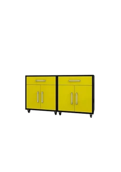 Best reviews of ✔️ Manhattan Comfort Eiffel Mobile Garage Cabinet (Set of 2) 🥰 -Manhattan Comfort Online Shop Belk 2007