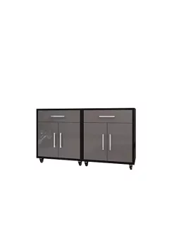 Best reviews of ✔️ Manhattan Comfort Eiffel Mobile Garage Cabinet (Set of 2) 🥰 -Manhattan Comfort Online Shop Belk 2008