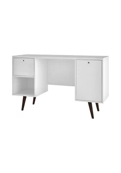 Best Pirce 🛒 Manhattan Comfort Edgar Office Desk in White ⌛