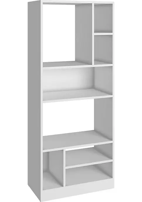 Flash Sale 👏 Manhattan Comfort Valenca Bookcase 3.0 in White ⌛ 4 Flash Sale 👏 Manhattan Comfort Valenca Bookcase 3.0 in White ⌛ - Image 2