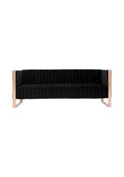 Best reviews of 😍 Manhattan Comfort Trillium Sofa in Black and Rose Gold 🔔