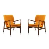 Deals 😀 Manhattan Comfort Bradley Accent Chair in Yellow and Walnut (Set of 2) ✨ -Manhattan Comfort Online Shop Belk 2080