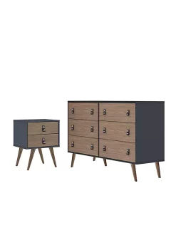 Cheap 🎁 Manhattan Comfort Amber Double Wide 👗 Dresser and Nightstand - Set of 2 😍 -Manhattan Comfort Online Shop Belk 2094