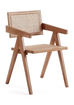 Cheapest 🔔 Manhattan Comfort Hamlet Cane Dining Arm Chair 🎉