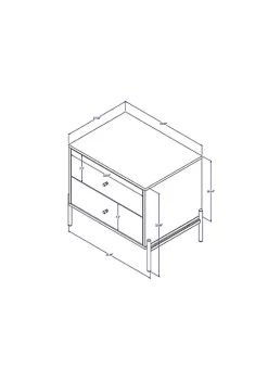 Cheapest 🎁 Manhattan Comfort Jasper Nightstand (Set of 2) 🌟 -Manhattan Comfort Online Shop Belk 2124