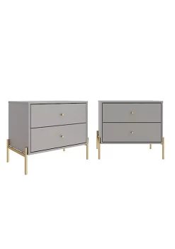 Cheapest 🎁 Manhattan Comfort Jasper Nightstand (Set of 2) 🌟 -Manhattan Comfort Online Shop Belk 2128