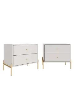 Cheapest 🎁 Manhattan Comfort Jasper Nightstand (Set of 2) 🌟 -Manhattan Comfort Online Shop Belk 2129