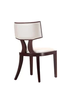 Budget 🌟 Manhattan Comfort Pulitzer Dining Chair (Set of Two) in Pearl White and Walnut ✔️ -Manhattan Comfort Online Shop Belk 2158