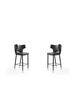 Discount 💯 Manhattan Comfort Holguin Barstool in Grey, Black and Gold ⭐ -Manhattan Comfort Online Shop Belk 2192