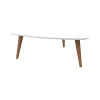 Best Pirce 🤩 Manhattan Comfort Utopia Low Triangle End Table in Off White ⭐ -Manhattan Comfort Online Shop Belk 2221