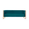 Best Sale 🧨 Manhattan Comfort Trillium Sofa in Aqua Blue and Rose Gold 😉 -Manhattan Comfort Online Shop Belk 2233
