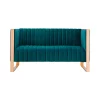 Buy 🤩 Manhattan Comfort Trillium Loveseat in Aqua Blue and Rose Gold 🛒 -Manhattan Comfort Online Shop Belk 2243