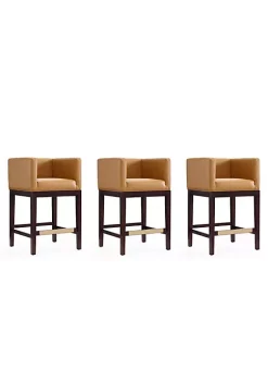 Cheapest 🥰 Manhattan Comfort Kingsley Counter Stool in Camel and Dark Walnut (Set of 3) 🛒 -Manhattan Comfort Online Shop Belk 2265