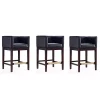 Buy 🛒 Manhattan Comfort Kingsley Counter Stool in Black and Dark Walnut (Set of 3) 💯 -Manhattan Comfort Online Shop Belk 2266