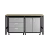 Top 10 👍 Manhattan Comfort Fortress 3-Piece Mobile Space-Saving Garage Cabinet and Worktable 3.0 in Grey 😉 -Manhattan Comfort Online Shop Belk 2301