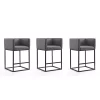 New 😀 Manhattan Comfort Embassy Counter Stool in Grey and Black (Set of 3) 🔥 -Manhattan Comfort Online Shop Belk 2303