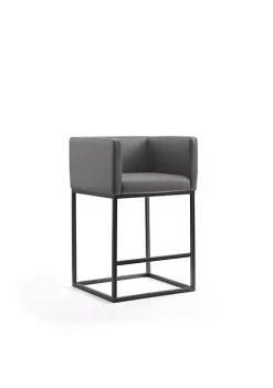 New 😀 Manhattan Comfort Embassy Counter Stool in Grey and Black (Set of 3) 🔥 -Manhattan Comfort Online Shop Belk 2305
