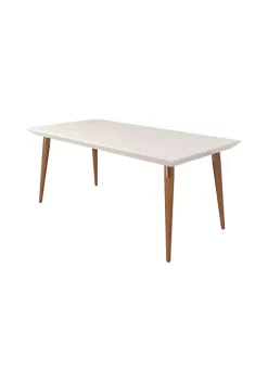 New 💯 Manhattan Comfort Utopia 70.86" Dining Table in Off White and Maple Cream ✨ -Manhattan Comfort Online Shop Belk 2363