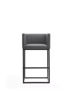 Cheapest ❤️ Manhattan Comfort Embassy Barstool in Grey and Black (Set of 2) ✔️ -Manhattan Comfort Online Shop Belk 2377