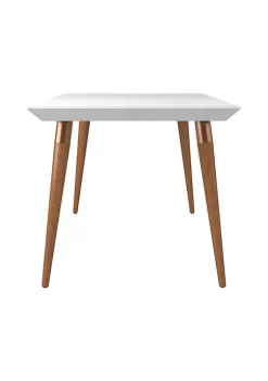 Coupon 😉 Manhattan Comfort Utopia 62.99" Dining Table in White Gloss and Maple Cream ⭐ -Manhattan Comfort Online Shop Belk 2388