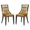 Best reviews of 😉 Manhattan Comfort Fifth Avenue Velvet Dining Chair (Set of Two) in Antique Gold and Walnut 🥰 -Manhattan Comfort Online Shop Belk 2398