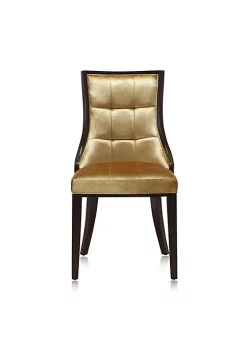 Best reviews of 😉 Manhattan Comfort Fifth Avenue Velvet Dining Chair (Set of Two) in Antique Gold and Walnut 🥰 -Manhattan Comfort Online Shop Belk 2400