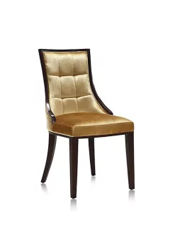 Best reviews of 😉 Manhattan Comfort Fifth Avenue Velvet Dining Chair (Set of Two) in Antique Gold and Walnut 🥰 -Manhattan Comfort Online Shop Belk 2401