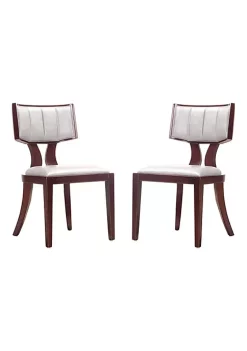 Top 10 ๐ฅฐ Manhattan Comfort Pulitzer Dining Chair (Set of Two) in Silver and Walnut ๐