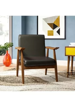 Best Pirce 🎁 Manhattan Comfort Arch Duke Accent Chair in Black and Amber ✨ -Manhattan Comfort Online Shop Belk 2431