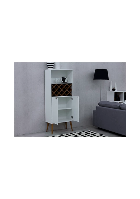 Outlet ๐ Manhattan Comfort Utopia China Cabinet in White Gloss and Maple Cream โ 5 Outlet ๐ Manhattan Comfort Utopia China Cabinet in White Gloss and Maple Cream โ - Image 3