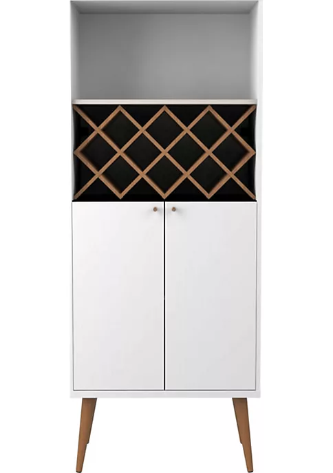 Outlet ๐ Manhattan Comfort Utopia China Cabinet in White Gloss and Maple Cream โ 8 Outlet ๐ Manhattan Comfort Utopia China Cabinet in White Gloss and Maple Cream โ - Image 6