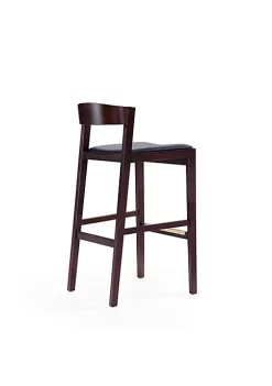 Cheap 😀 Manhattan Comfort Klismos Barstool in Black and Dark Walnut 💯 -Manhattan Comfort Online Shop Belk 2454