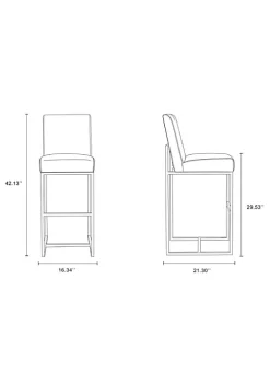 Best Sale โ๏ธ Manhattan Comfort Element 29" Faux Leather Bar Stool in Graphite and Polished Chrome ๐ฏ 9 Best Sale โ๏ธ Manhattan Comfort Element 29" Faux Leather Bar Stool in Graphite and Polished Chrome ๐ฏ -Manhattan Comfort Online Shop Belk 2477