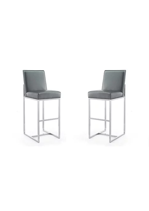 Best Sale โ๏ธ Manhattan Comfort Element 29" Faux Leather Bar Stool in Graphite and Polished Chrome ๐ฏ 7 Best Sale โ๏ธ Manhattan Comfort Element 29" Faux Leather Bar Stool in Graphite and Polished Chrome ๐ฏ - Image 5