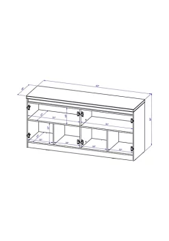 Cheapest 🎉 Manhattan Comfort Viennese Sideboard in Off White ⌛ -Manhattan Comfort Online Shop Belk 2515