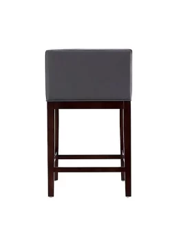 New 👏 Manhattan Comfort Kingsley Counter Stool in Grey and Dark Walnut 🎉 -Manhattan Comfort Online Shop Belk 2538