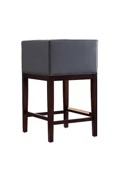 New 👏 Manhattan Comfort Kingsley Counter Stool in Grey and Dark Walnut 🎉 -Manhattan Comfort Online Shop Belk 2539