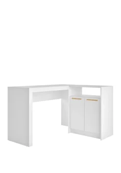 Deals 😀 Manhattan Comfort Kalmar L-Shaped Office Desk with Inclusive ✨ -Manhattan Comfort Online Shop Belk 254