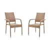 Cheapest ✔️ Manhattan Comfort 2-Piece Genoa Patio Dining Armchair in Nature Tan Weave 🎁 -Manhattan Comfort Online Shop Belk 2566