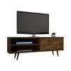 Wholesale ⭐ Manhattan Comfort Liberty 62.99" Mid-Century Modern TV Stand in Rustic Brown 🧨 -Manhattan Comfort Online Shop Belk 2587
