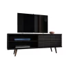 Brand new 🌟 Manhattan Comfort Liberty 62.99" Mid-Century Modern TV Stand in Black ⭐