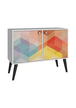 New ๐คฉ Manhattan Comfort Avesta Double Side Table 2.0 in White and Stamp โญ