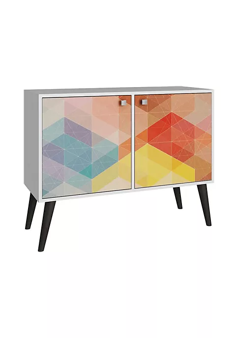 New π€© Manhattan Comfort Avesta Double Side Table 2.0 in White and Stamp β 4 New π€© Manhattan Comfort Avesta Double Side Table 2.0 in White and Stamp β - Image 2