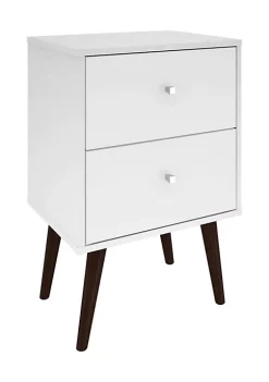 Coupon 🎉 Manhattan Comfort Liberty Mid-Century Modern Nightstand 2.0 in White 🥰