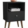 Top 10 🧨 Manhattan Comfort Liberty Nightstand 1.0 in Black 🎁 -Manhattan Comfort Online Shop Belk 2692