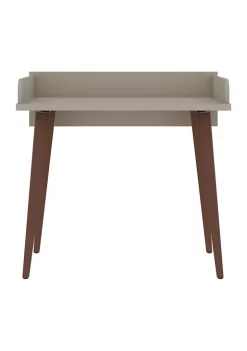 Best Pirce 🎁 Manhattan Comfort Hampton 35.43 Inch Home Office Desk in White 🔥