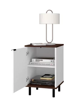 Outlet 💯 Manhattan Comfort Mosholu Nut Nightstand 🧨 -Manhattan Comfort Online Shop Belk 334