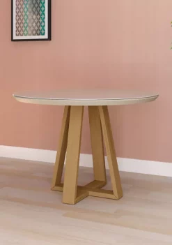 Deals 🎁 Manhattan Comfort 45.27 Inch Duffy Round Dining Table with Space for 4 💯 -Manhattan Comfort Online Shop Belk 342