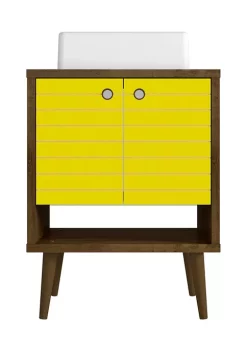 Best Sale 🎁 Manhattan Comfort Liberty 23.62 Inch Bathroom Vanity Sink in White 🥰 -Manhattan Comfort Online Shop Belk 428